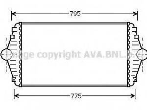 CN4086 AVA Інтеркулер P806EVASIONULYSSE D 94- (Ava) AVA QUALITY COOLING CN4086 на PEUGEOT 806 (221)