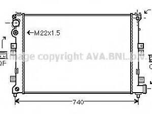 CNA2089 AVA Радіатор охолодження CITROËN DISPATCH (1996) 1.9 AVA QUALITY COOLING CNA2089 на CITROËN SYNERGIE (22, U6)