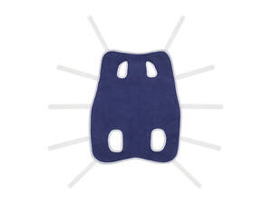 Колар Післяопераційна попона Collar №2 синя, бавовна