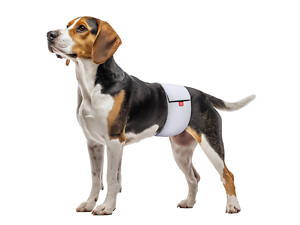 Collar Пояс гигиенический для кобелей WAUDOG Vet на липучке, серый, ХS, А 30-36 см