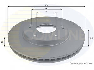 Гальмівний диск Comline ADC2807V