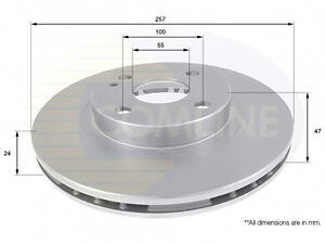 Гальмівний диск Comline ADC0437V