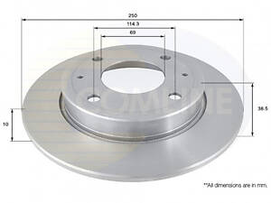 Гальмівний диск Comline ADC0372