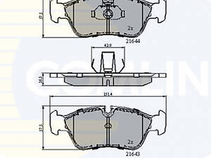 Комплект гальмівних накладок, дискове гальмо Comline CBP01023
