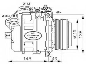 Compressors NRF 32533 на BMW 3 Touring (E91)