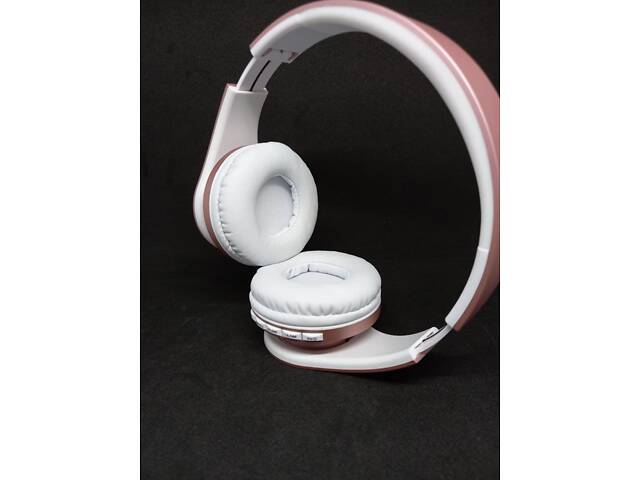 Навушники ZAPIG LH811 BT, FM, MP3 microSD біло-рожеві - Фото 3