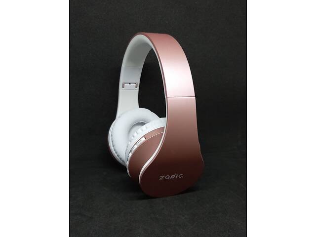 Навушники ZAPIG LH811 BT, FM, MP3 microSD біло-рожеві - Фото 5