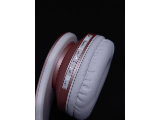 Навушники ZAPIG LH811 BT, FM, MP3 microSD біло-рожеві - Фото 6