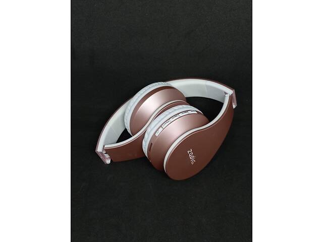 Навушники ZAPIG LH811 BT, FM, MP3 microSD біло-рожеві - Фото 7