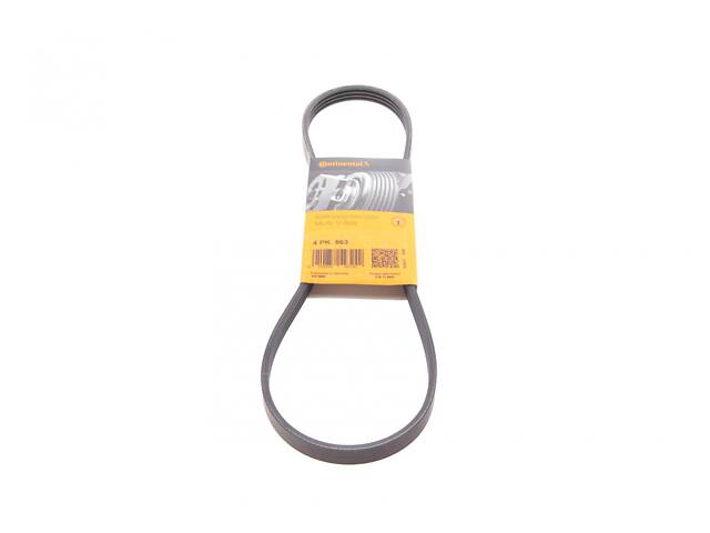 CONTINENTAL 4PK863 Ремінь генератора BMW 3 (E46) 5 (E39/E60)/7 (E65/E66/E67)/X3 (E83)/X5 (E53) 2.5/3.0D 00-10 (4PK863) - Фото 1