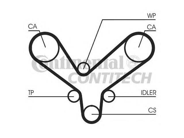 Contitech CT1175. Ремень ГРМ Hyundai Santa Fe 2,7 06> (CT1175) ContiTech