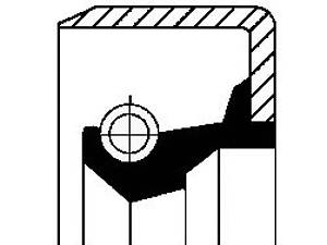Corteco 12011333. Прокладка валу