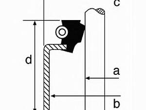 Corteco 19019102. Кільце ущільнювача, стрижень кла