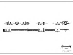 Corteco 19033595. Шланг тормозной