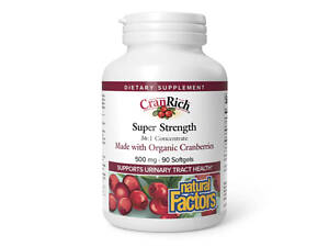 CranRich®️ Super Strength Organic Cranberry Concentrate 500mg - 90 softgels