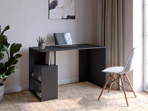 Cтіл письмовий з полицями М-ЗОН Джеко 1200/3 Антрацит (MZN-031024)