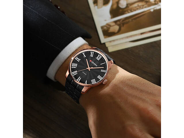 Curren 8422 Black-Gold - Фото 3