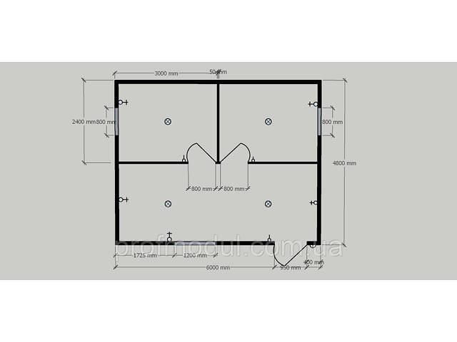 Дачный модульный дом 6*4,8 m - Фото 9