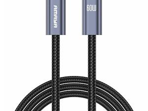 Дата кабель Amaya CC62 Type-C to Type-C 60W (2m) Gray