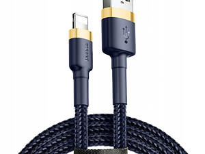 Дата кабель Baseus Cafule Lightning Cable 1.5A (2m) (CALKLF-C) Золотой / Синий
