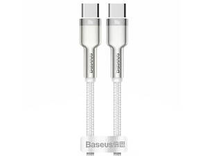 Дата кабель Baseus Cafule Series Metal Type-C to Type-C 100W (1m) (CATJK-C) Белый