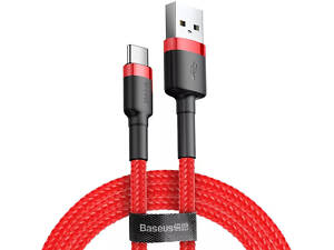Дата кабель Baseus Cafule USB to Type-C Cable 2A (2m) (CATKLF-C) Червоний