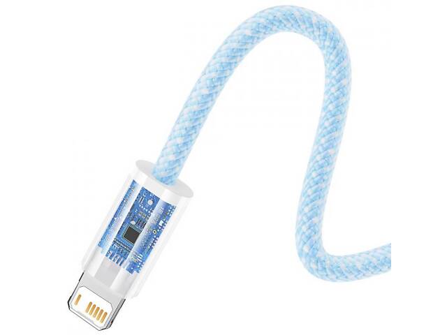 Дата кабель Baseus Dynamic Series USB to Lightning 2.4A (1m) (CALD000402) Blue - Фото 4