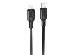 Дата кабель Borofone BX113 Lenny Type-C to Lightning 27W (1m) Black