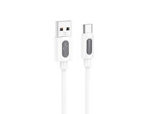 Дата кабель Borofone BX114 Structure USB to Type-C 3A (1m) White