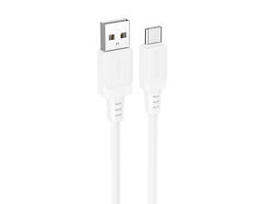Дата кабель Borofone BX115 Lotto USB to Type-C 3A (1m) White