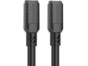 Дата кабель Borofone BX81 Type-C to Type-C 60W (1m) Черный