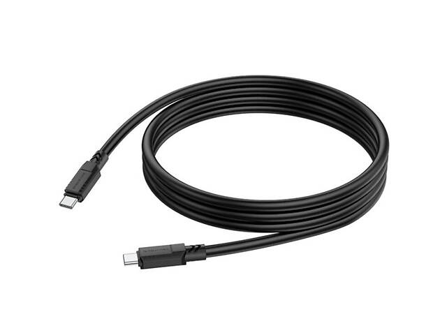 Дата-кабель Borofone BX81 Type-C to Type-C 60W (1m) Чорний - Фото 4