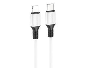 Дата-кабель Borofone BX84 Rise Type-C to Lightning 20W (1m) White