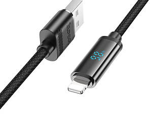 Дата кабель Hoco U127 Power USB to Lightning (1.2m) Black
