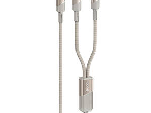 Дата кабель Hoco U139 Type-C to Type-C/Type-C 100W (1.2m) Gold