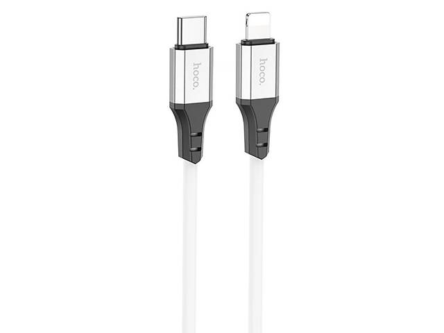 Дата кабель Hoco X86 Spear Type-C to Lightning 20W (1m) White - Фото 1