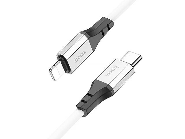 Дата кабель Hoco X86 Spear Type-C to Lightning 20W (1m) White - Фото 2