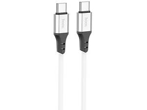 Дата-кабель Hoco X86 Spear Type-C to Type-C 60W (1m) White