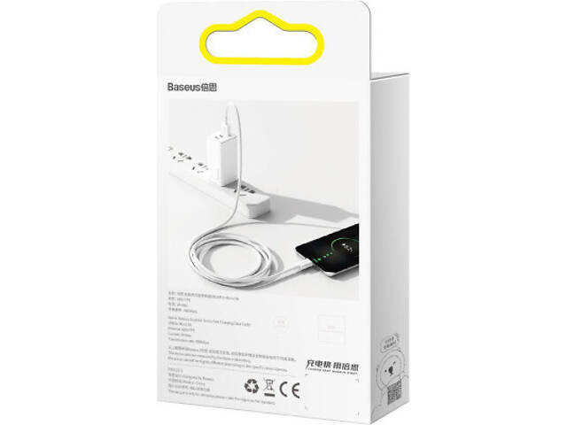 Дата кабель USB 2.0 AM to Micro 5P 2.0m Superior Fast Charging 2A white Baseus (CAMYS-A02) - Фото 5