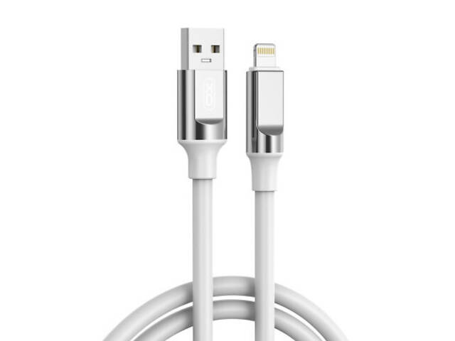 Дата кабель USB 2.0 AM to Lightning 1.0m 6A silicone white XO (NB251_L_White) - Фото 1