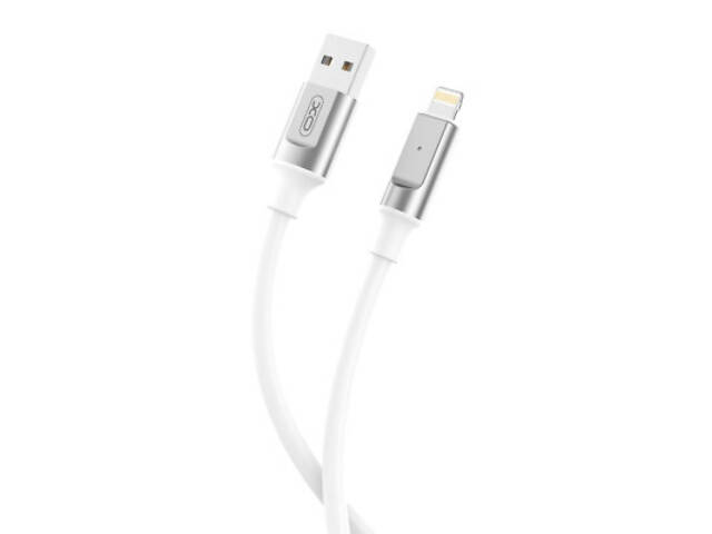 Дата кабель USB 2.0 AM to Lightning 1.0m 6A silicone white XO (NB251_L_White) - Фото 2