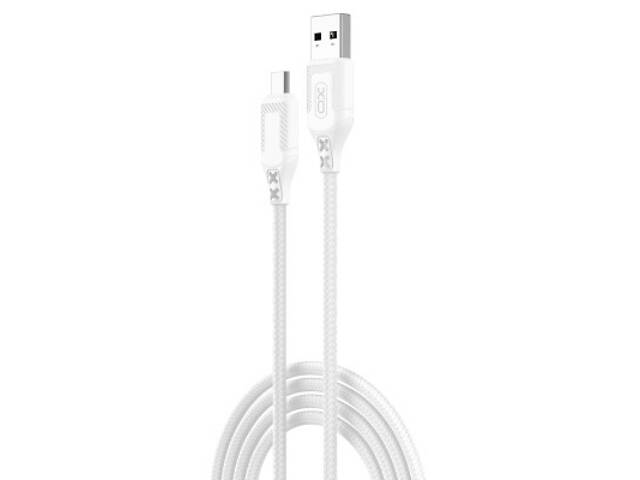 Дата кабель USB 2.0 AM to Micro 5P 1.0m braided white XO (NB235_M_White) - Фото 1