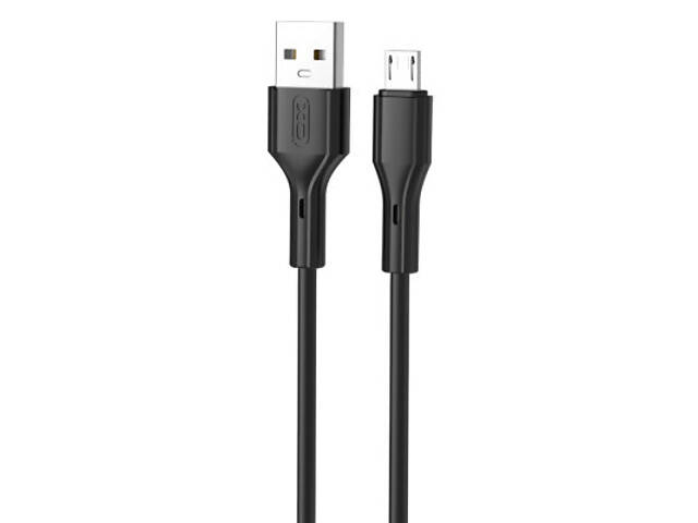 Дата кабель USB 2.0 AM to Micro 5P 1.0m black XO (NB230_M_Black) - Фото 1