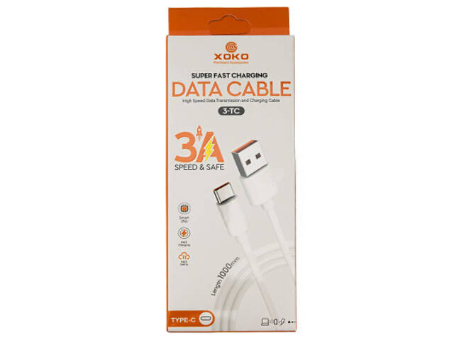 Дата кабель USB 2.0 AM to USB-C 3A XoKo (XK-3-TC) - Фото 5
