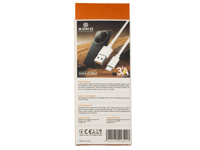 Дата кабель USB 2.0 AM to USB-C 3A XoKo (XK-3-TC) - Фото 6
