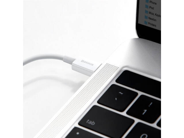 Дата кабель USB-C to Lightning 1.0m 20W Superior Series White Baseus (CATLYS-A02) - Фото 2