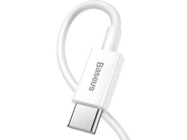 Дата кабель USB-C to Lightning 1.0m 20W Superior Series White Baseus (CATLYS-A02) - Фото 7
