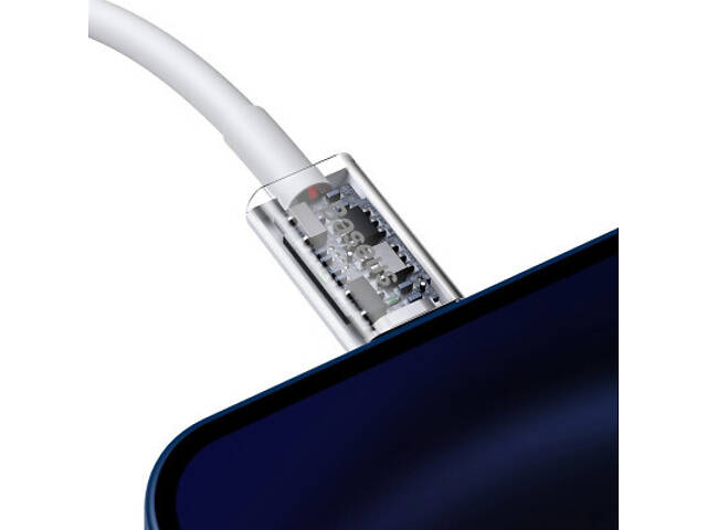 Дата кабель USB-C to Lightning 1.0m 20W Superior Series White Baseus (CATLYS-A02) - Фото 10