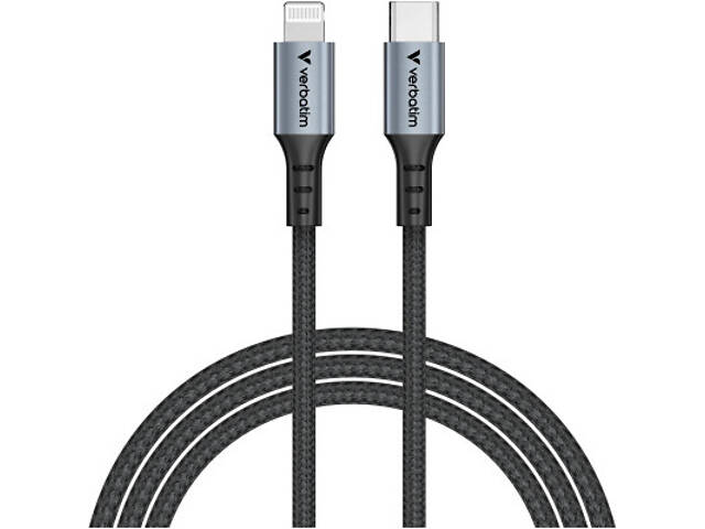 Дата-кабель USB-C to Lightning 1.2m black Verbatim (31844) - Фото 1