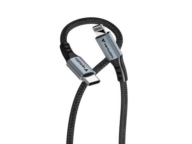Дата-кабель USB-C to Lightning 1.2m black Verbatim (31844) - Фото 2